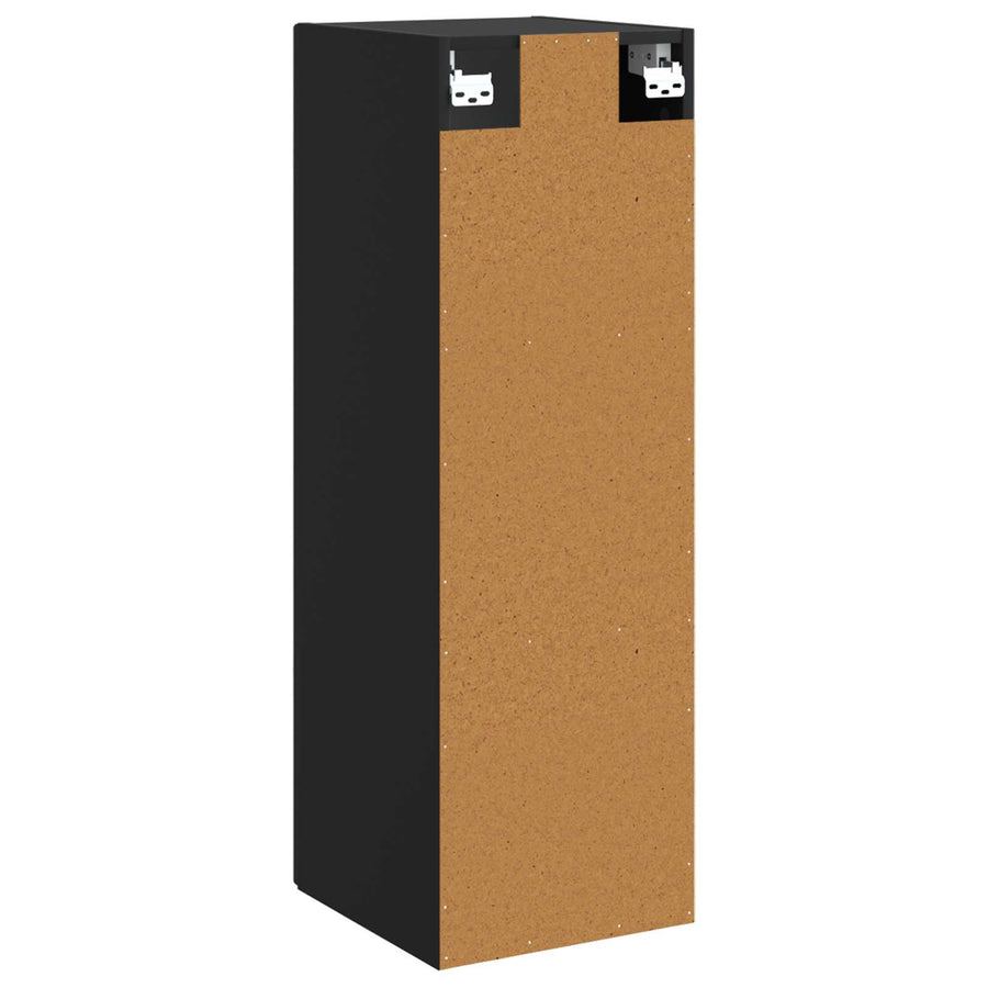 Wand Gemonteerde Badkamerkast Zwart 33 x 34,5 x 60 cm