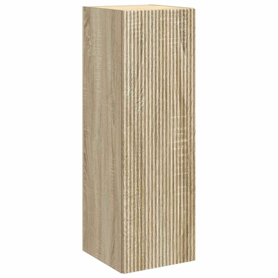Wand Gemonteerde Badkamerkast Sonoma Eiken 33 x 34,5 x 60 cm