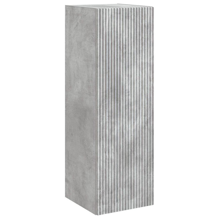 Wand Gemonteerde Badkamerkast Betongrijs 33 x 34,5 x 60 cm