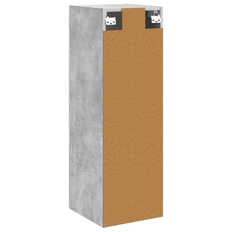 Wand Gemonteerde Badkamerkast Betongrijs 33 x 34,5 x 60 cm