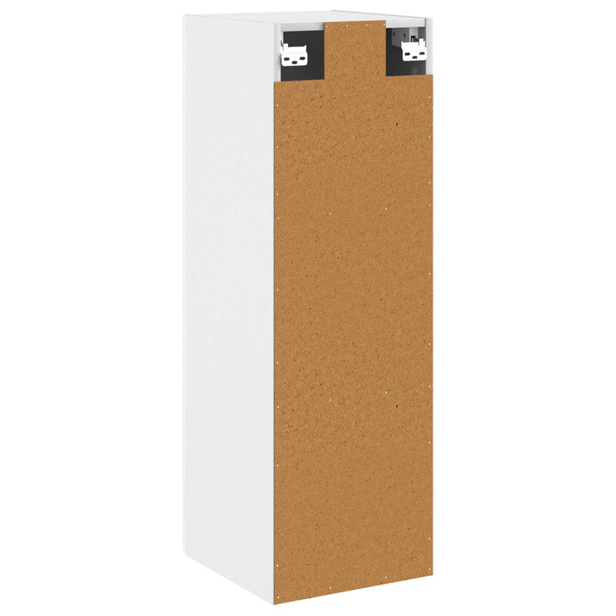 Wand Gemonteerde Badkamerkast Hoogglans Wit 33 x 34,5 x 60 cm