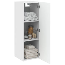 Wand Gemonteerde Badkamerkast Hoogglans Wit 33 x 34,5 x 60 cm