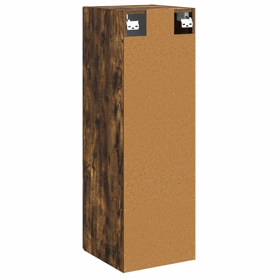 Wand Gemonteerde Badkamerkast Gerookt eiken 33 x 34,5 x 60 cm