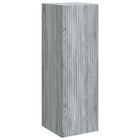 Badkamerkast 33x34,5x60 cm grijs bewerkt hout