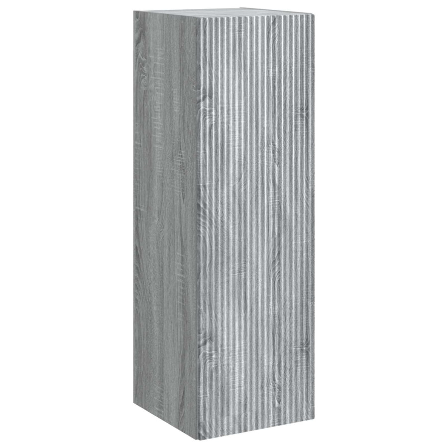 Wand Gemonteerde Badkamerkast Grijs Sonoma 33 x 34,5 x 60 cm