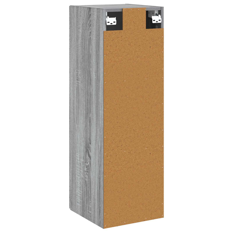 Wand Gemonteerde Badkamerkast Grijs Sonoma 33 x 34,5 x 60 cm