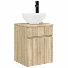 Wandgemonteerde wastafelmeubel Sonoma Eiken 39 x 35 x 63 cm