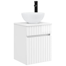 Wandgemonteerde wastafelmeubel Hoogglans Wit 39 x 35 x 63 cm