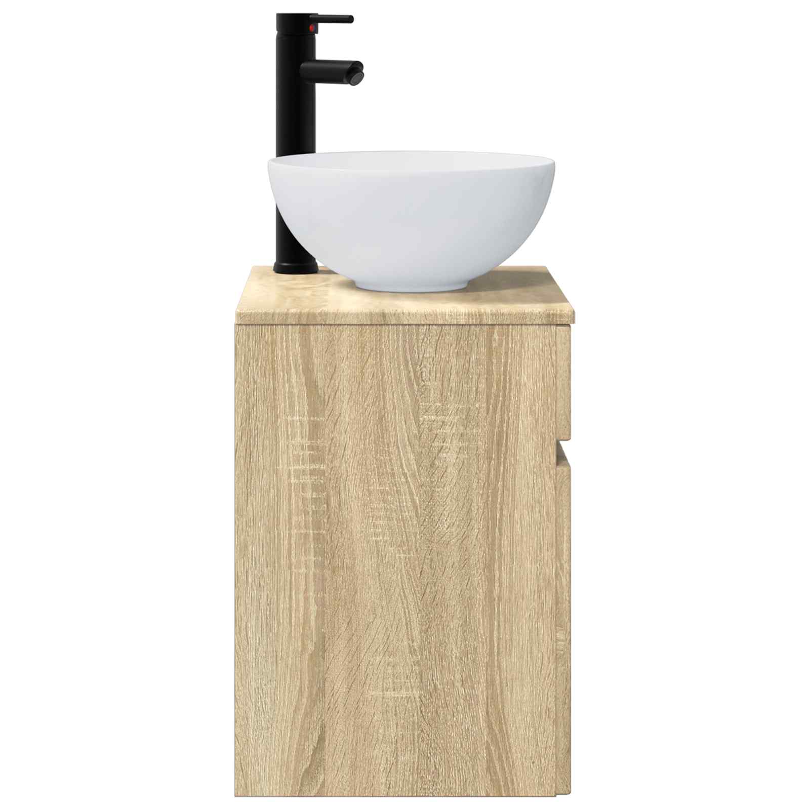 Wandgemonteerde wastafelmeubel Sonoma Eiken 39 x 41 x 64,5 cm