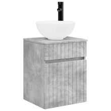Wandgemonteerde wastafelmeubel Betongrijs 39 x 41 x 64,5 cm