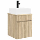 Wastafel 39x41x62.5 cm sonoma eiken muurmontage