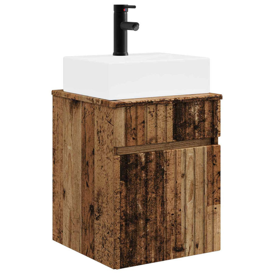 Wandgemonteerde wastafel Oud hout 39 x 41 x 62,5 cm