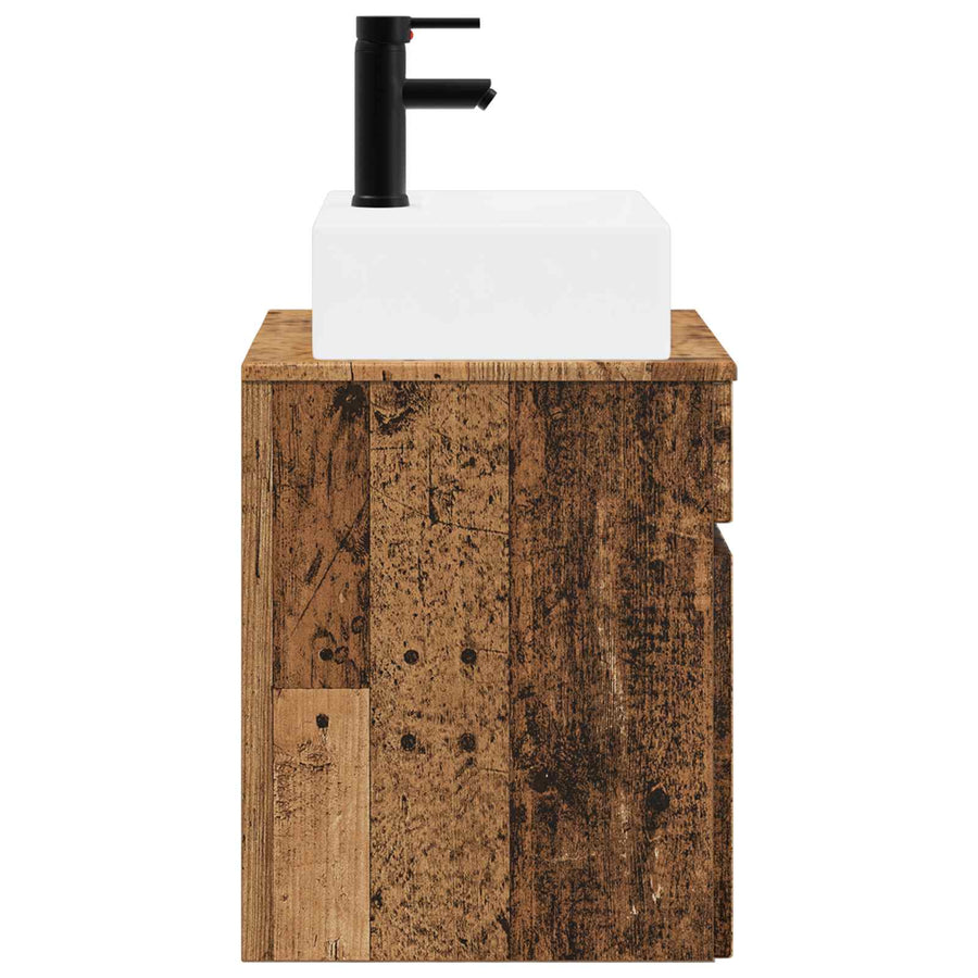 Wandgemonteerde wastafel Oud hout 39 x 41 x 62,5 cm