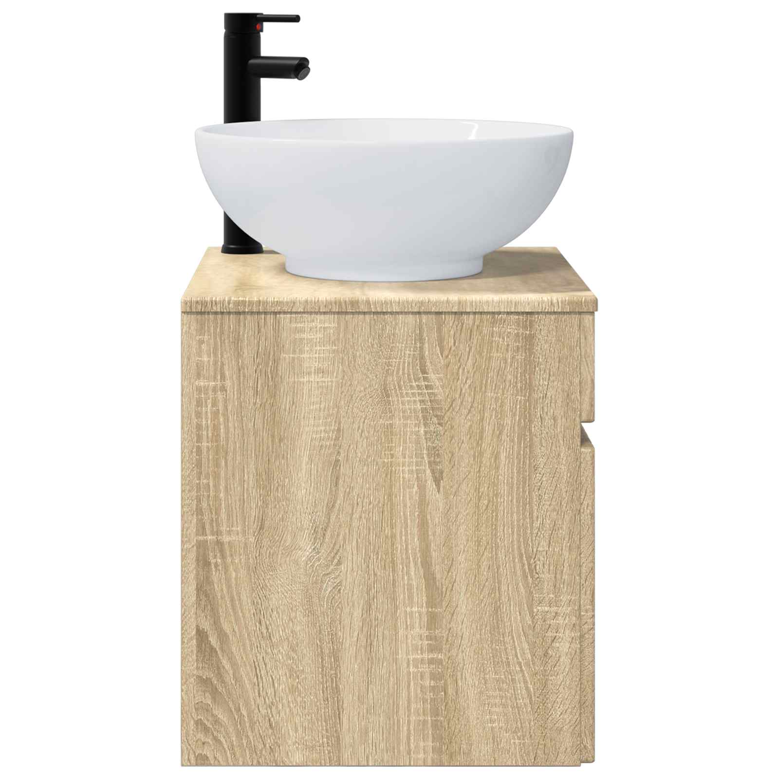 Wandgemonteerde wastafelmeubel Sonoma Eiken 49 x 44,5 x 66,5 cm