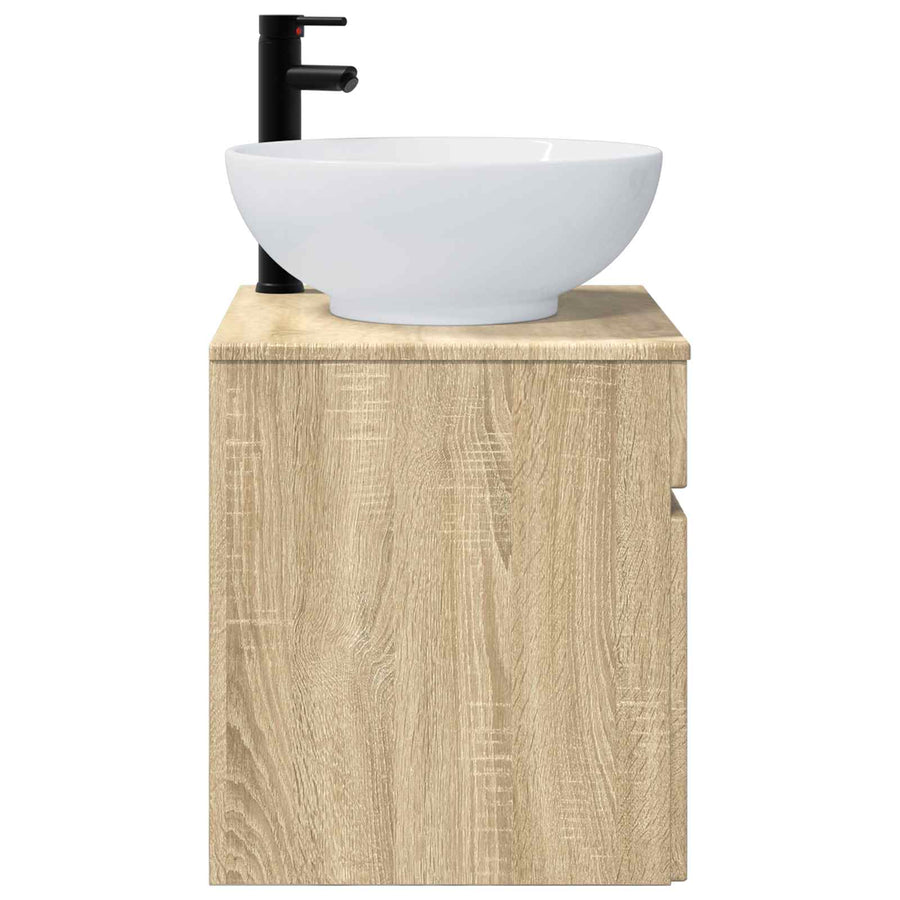 Wandgemonteerde wastafelmeubel Sonoma Eiken 49 x 44,5 x 66,5 cm