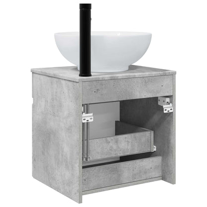 Wandgemonteerde wastafelmeubel Betongrijs 49 x 44,5 x 66,5 cm