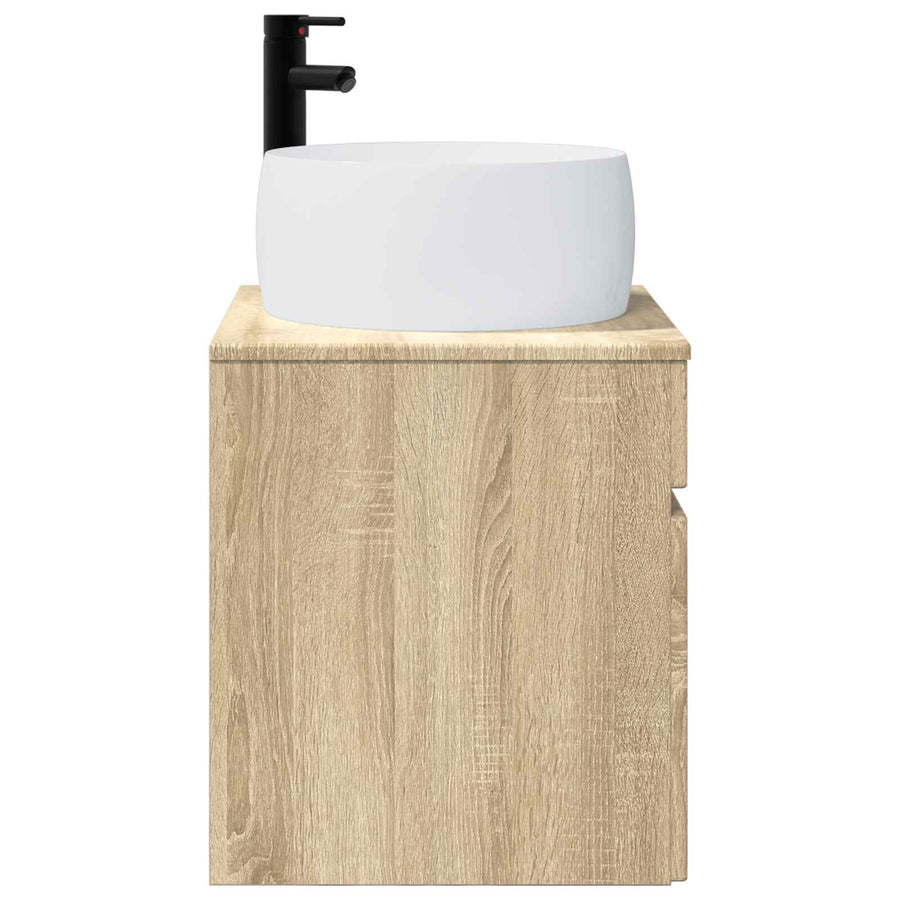Wandgemonteerde wastafelmeubel Sonoma Eiken 49 x 44,5 x 66 cm