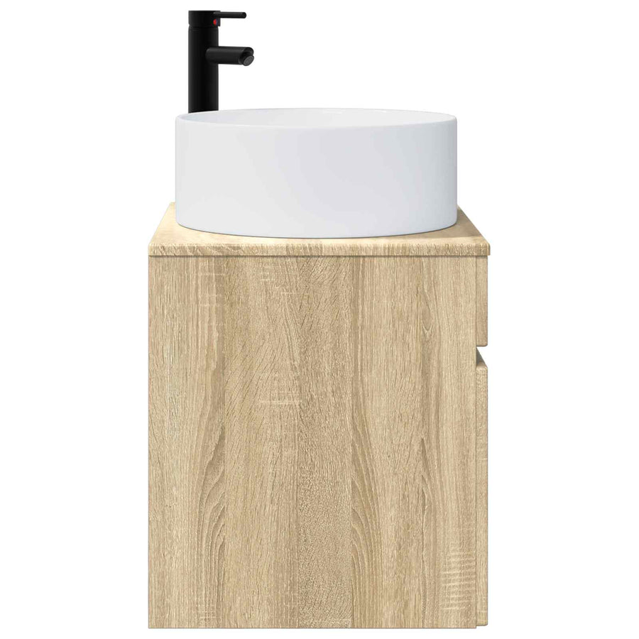 Wandgemonteerde wastafelmeubel Sonoma Eiken 49 x 44,5 x 65,5 cm