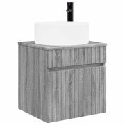 Wastafelmeubel wandmontage 49x44.5x65.5 cm grijs