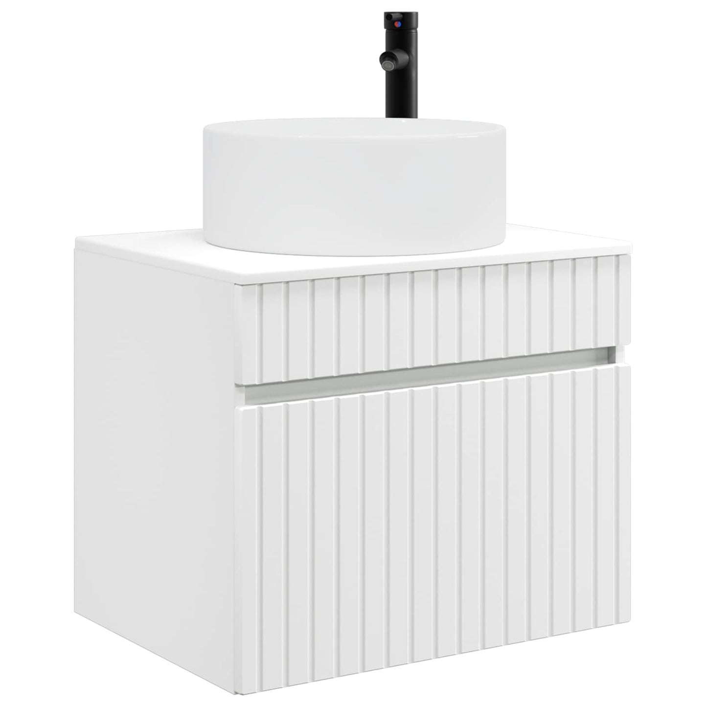 Wand Gemonteerde Badkamerkast Wit 59 x 44,5 x 50 cm