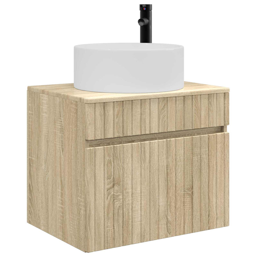 Wand Gemonteerde Badkamerkast Sonoma Eiken 59 x 44,5 x 50 cm