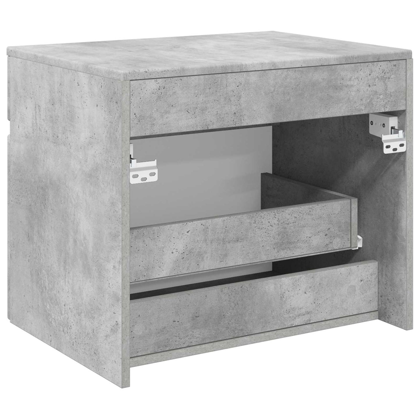 Wand Gemonteerde Badkamerkast Betongrijs 59 x 44,5 x 50 cm