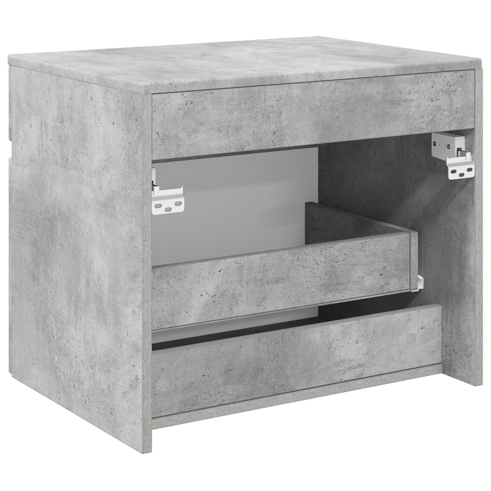 Wand Gemonteerde Badkamerkast Betongrijs 59 x 44,5 x 50 cm