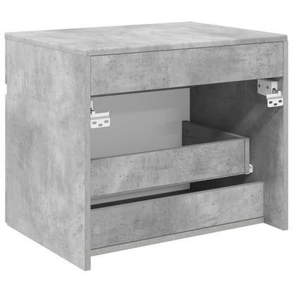 Wand Gemonteerde Badkamerkast Betongrijs 59 x 44,5 x 50 cm