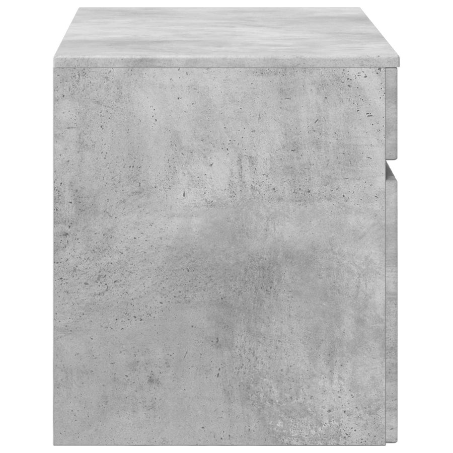 Wand Gemonteerde Badkamerkast Betongrijs 59 x 44,5 x 50 cm