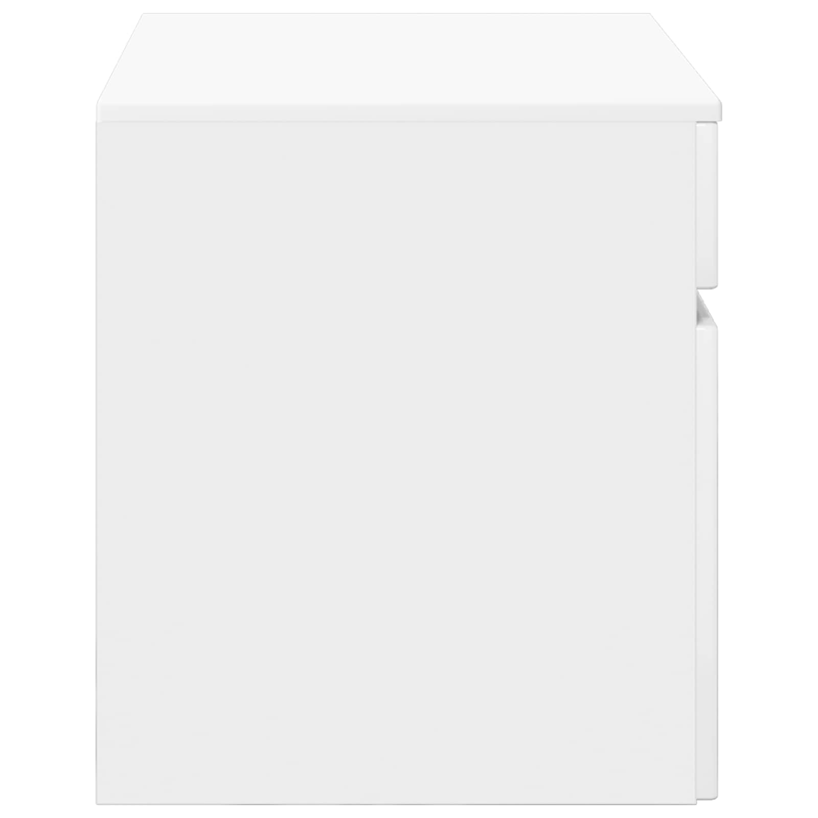 Wand Gemonteerde Badkamerkast Hoogglans Wit 59 x 44,5 x 50 cm
