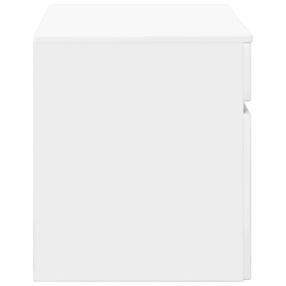 Wand Gemonteerde Badkamerkast Hoogglans Wit 59 x 44,5 x 50 cm