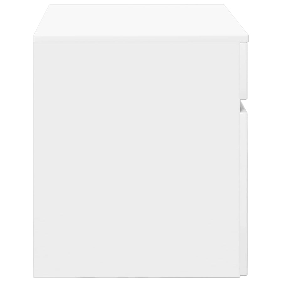 Wand Gemonteerde Badkamerkast Hoogglans Wit 59 x 44,5 x 50 cm