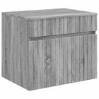 Badkamerkast 59x44.5x50 cm grijs sonoma bewerkt hout