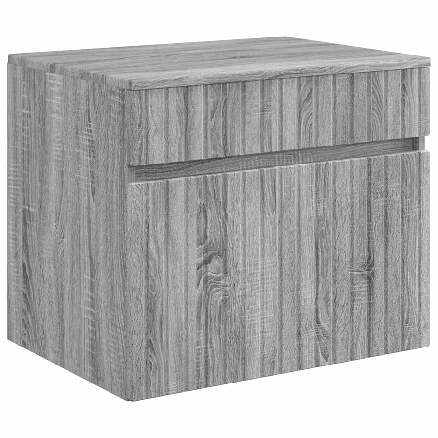 Wand Gemonteerde Badkamerkast Grijs Sonoma 59 x 44,5 x 50 cm