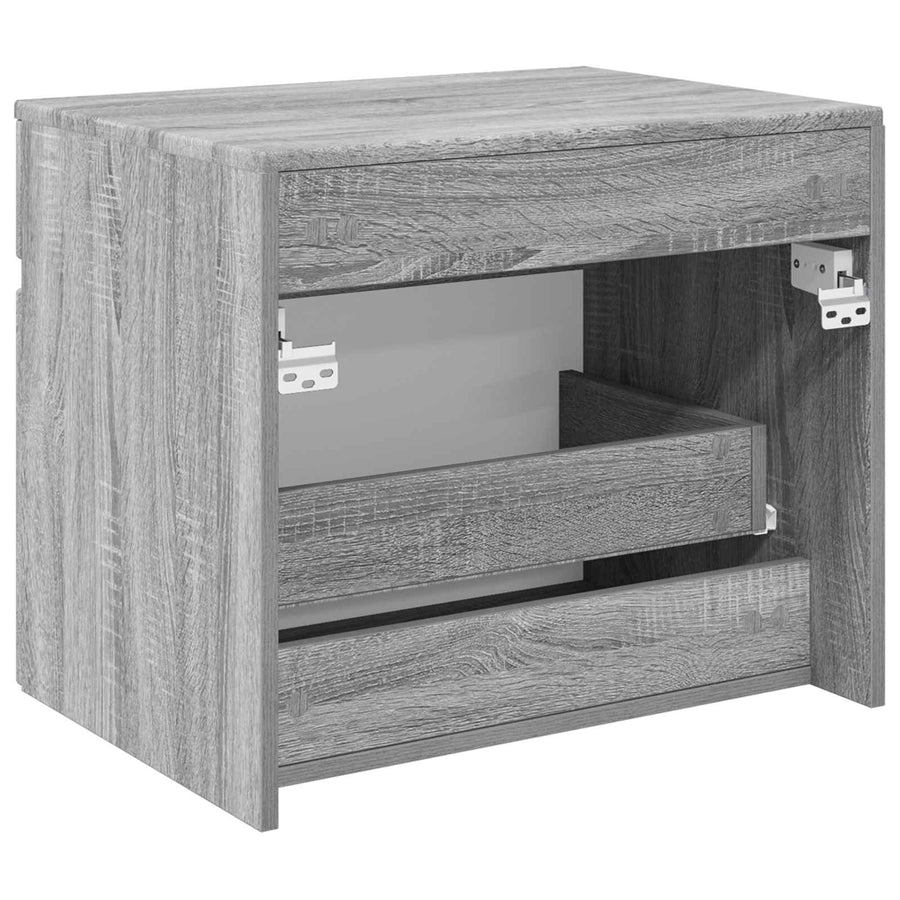 Wand Gemonteerde Badkamerkast Grijs Sonoma 59 x 44,5 x 50 cm