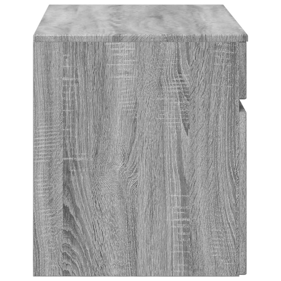 Wand Gemonteerde Badkamerkast Grijs Sonoma 59 x 44,5 x 50 cm