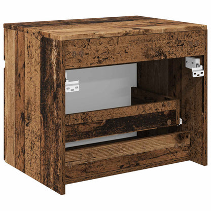 Wand Gemonteerde Badkamerkast Oud hout 59 x 44,5 x 50 cm