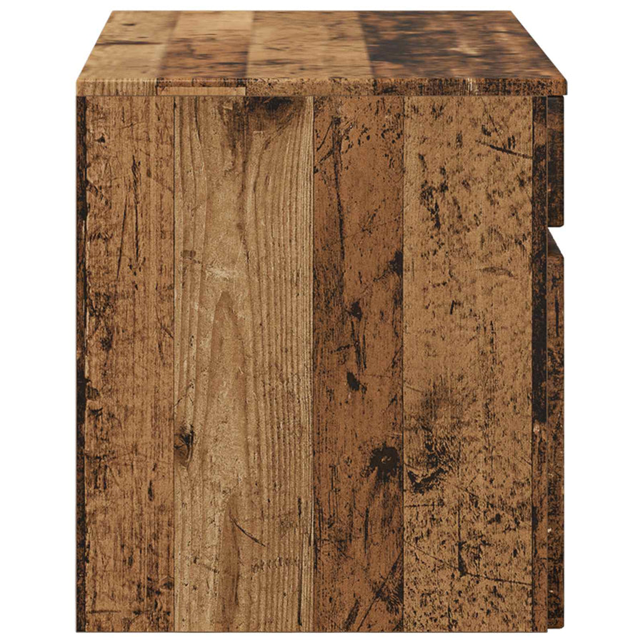 Wand Gemonteerde Badkamerkast Oud hout 59 x 44,5 x 50 cm