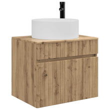 Wand Gemonteerde Badkamerkast Artisanaal eiken