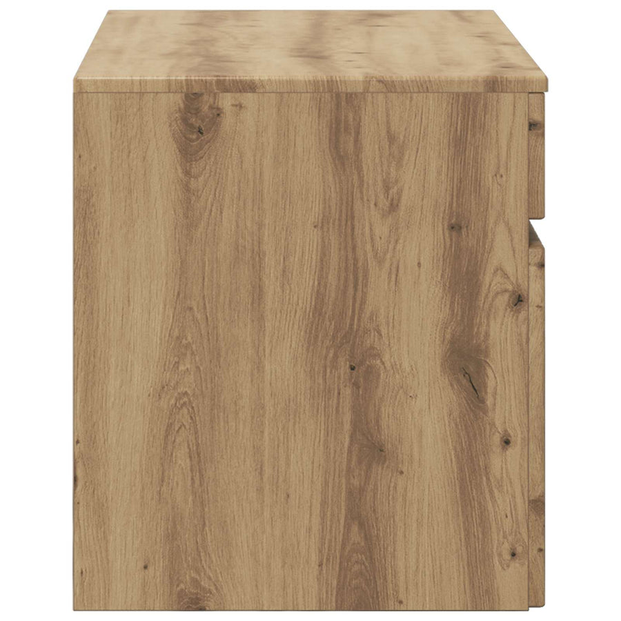 Wand Gemonteerde Badkamerkast Artisanaal eiken