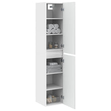 Wand Gemonteerde Badkamerkast Wit 33 x 34,5 x 160 cm