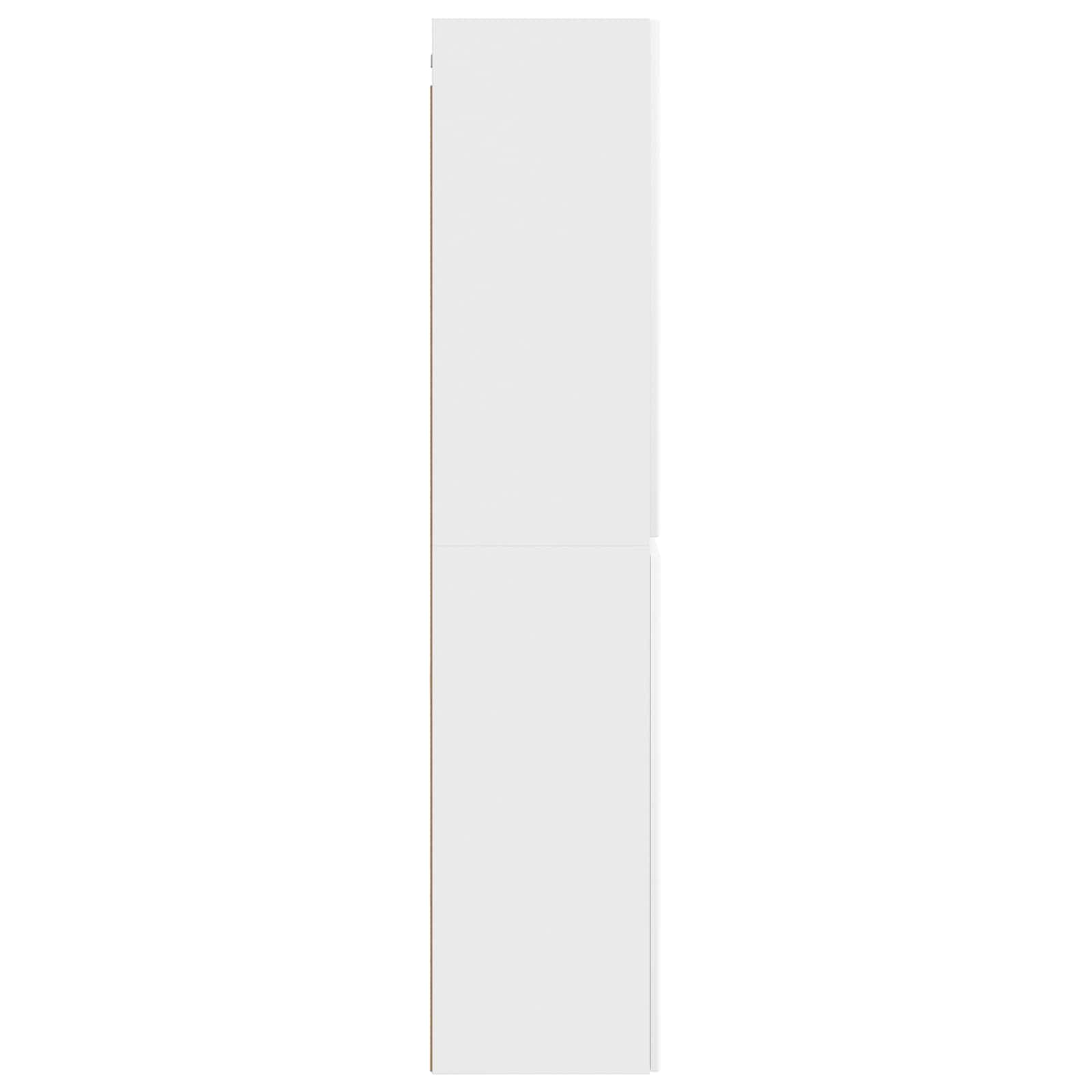 Wand Gemonteerde Badkamerkast Wit 33 x 34,5 x 160 cm