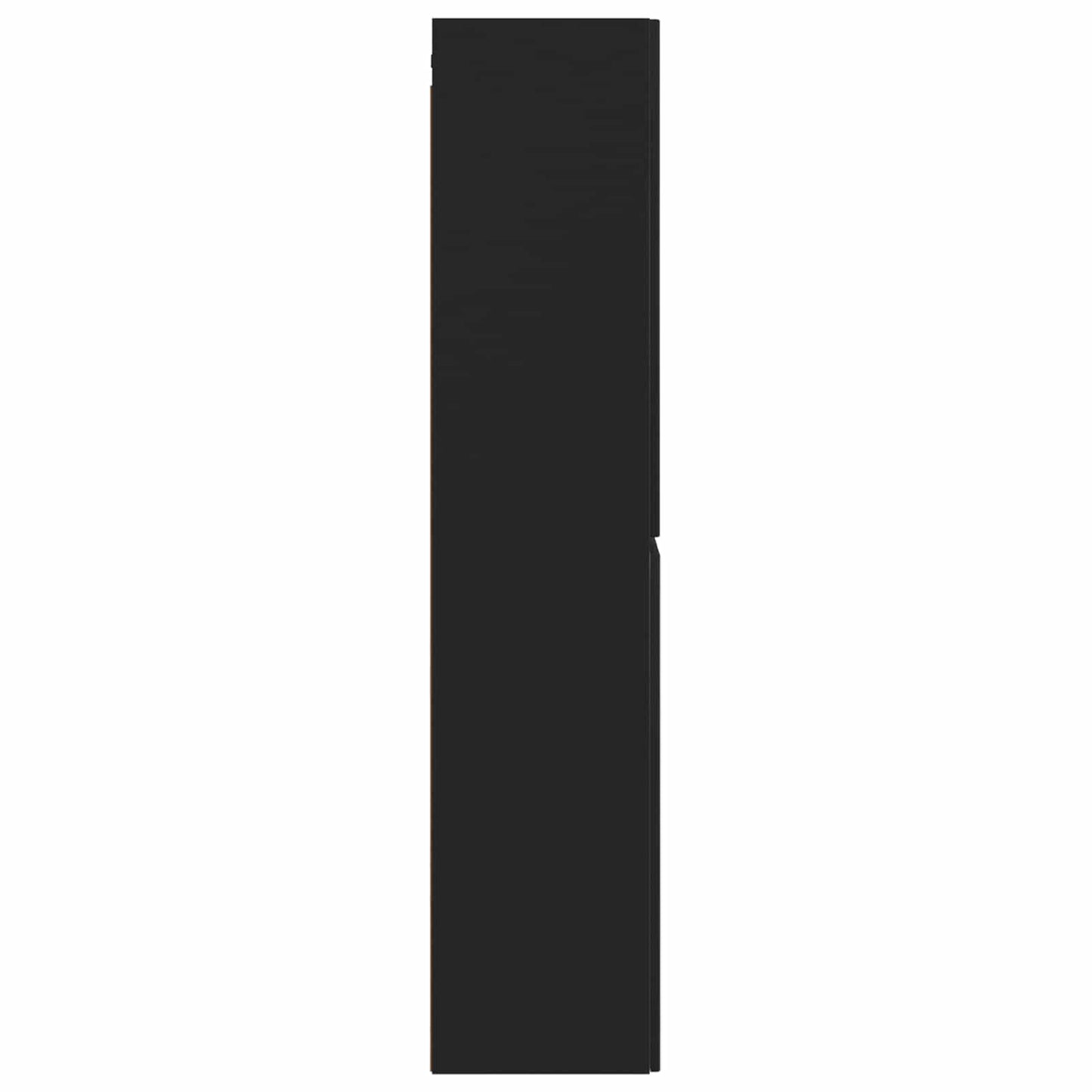 Wand Gemonteerde Badkamerkast Zwart 33 x 34,5 x 160 cm