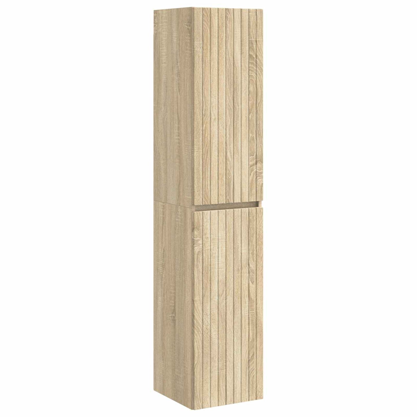 Wand Gemonteerde Badkamerkast Sonoma Eiken 33 x 34,5 x 160 cm