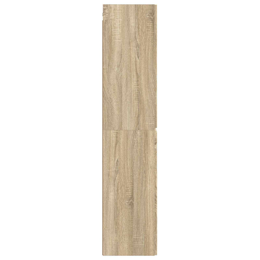 Wand Gemonteerde Badkamerkast Sonoma Eiken 33 x 34,5 x 160 cm