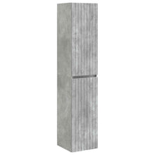 Wand Gemonteerde Badkamerkast Betongrijs 33 x 34,5 x 160 cm