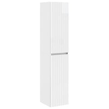 Wand Gemonteerde Badkamerkast Hoogglans Wit 33 x 34,5 x 160 cm