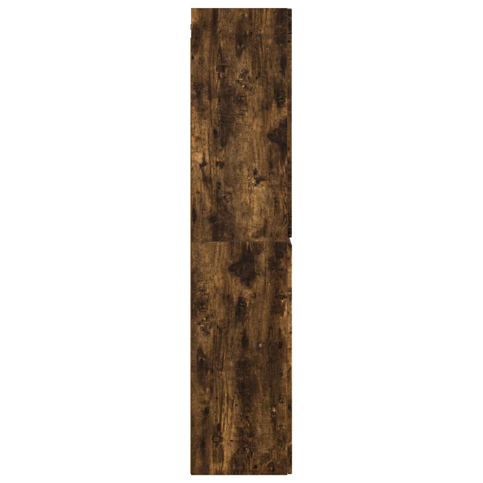 Wand Gemonteerde Badkamerkast Gerookt eiken 33 x 34,5 x 160 cm