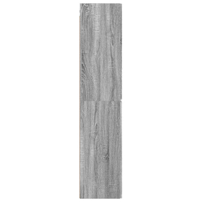Wand Gemonteerde Badkamerkast Grijs Sonoma 33 x 34,5 x 160 cm