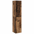 Badkamerkast 33x34,5x160 cm bewerkt hout oud hout